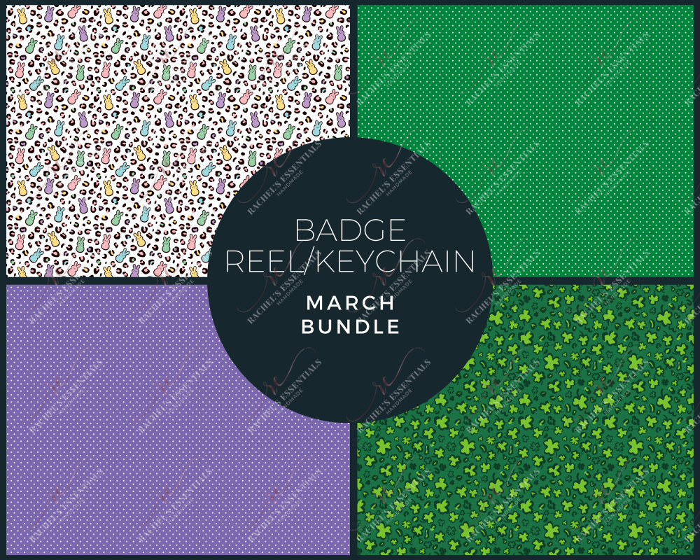 March Badge Reel And Keychain Maker Bundle
