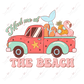 Meet Me At The Beach-- Clear Cast Decal