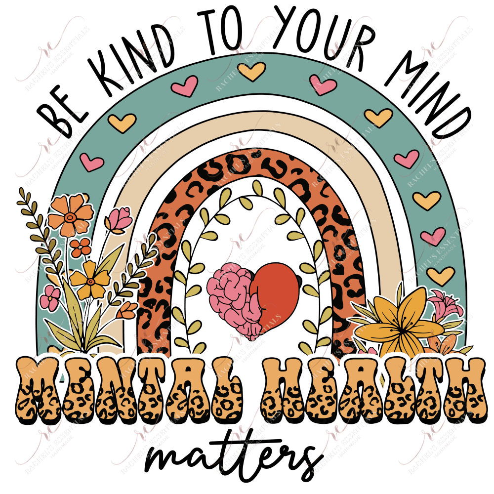 Mental Health Matters - Clear Cast Decal