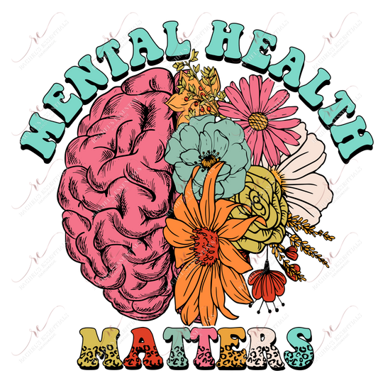 Mental Health Matters - Clear Cast Decal