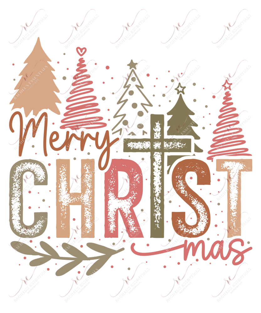 Merry Christ Mas- Ready To Press Sublimation Transfer Print Sublimation