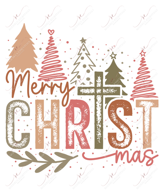 Merry Christ Mas- Ready To Press Sublimation Transfer Print Sublimation