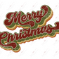 Merry Christmas - Clear Cast Decal