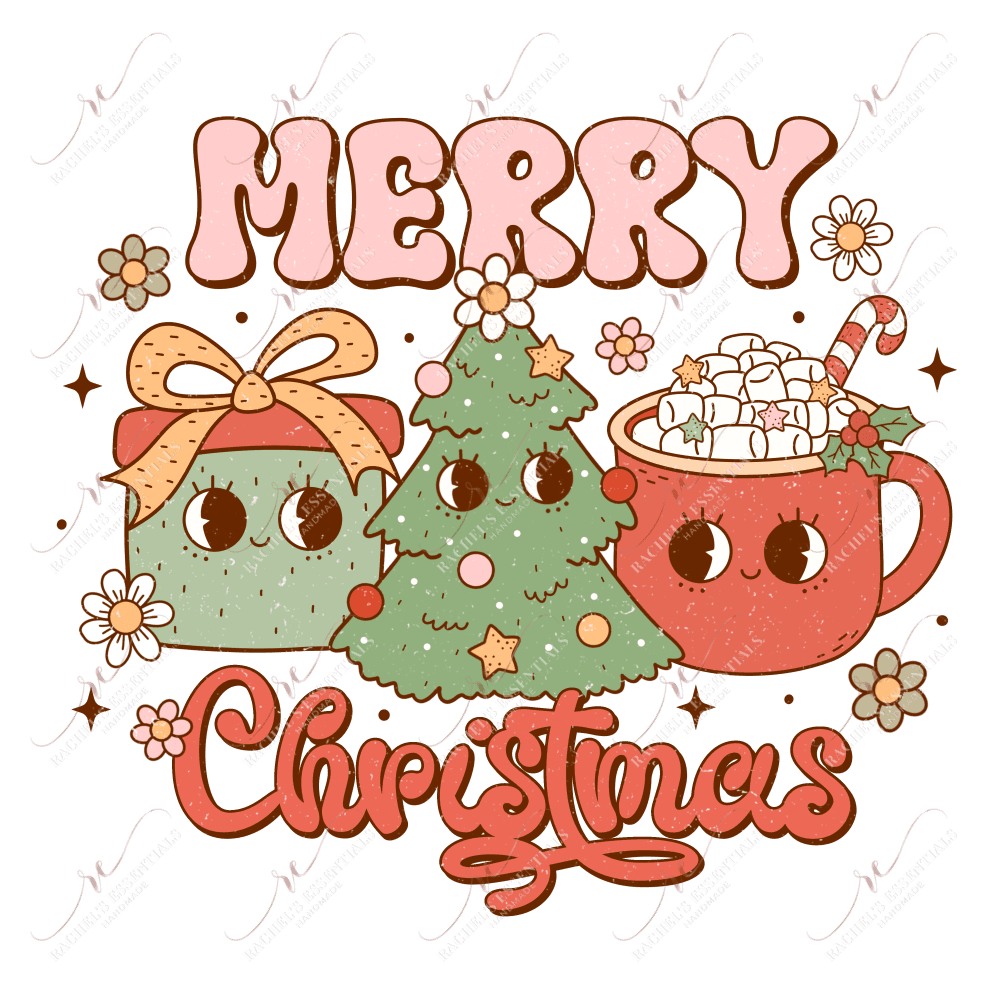 Merry Christmas - Ready To Press Sublimation Transfer Print 11/23 Sublimation