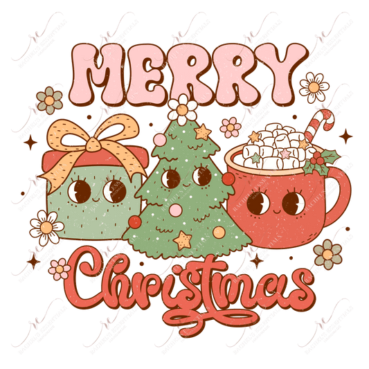 Merry Christmas - Ready To Press Sublimation Transfer Print 11/23 Sublimation