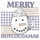 Merry Hotcocoamas - Clear Cast Decal