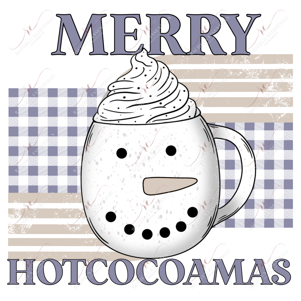 Merry Hotcocoamas - Clear Cast Decal