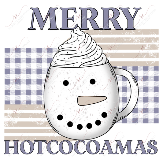 Merry Hotcocoamas - Clear Cast Decal