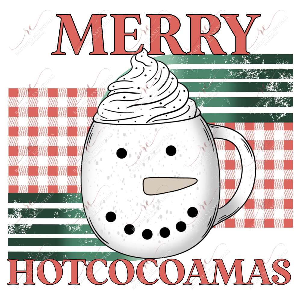 Merry Hotcocoamas - Clear Cast Decal