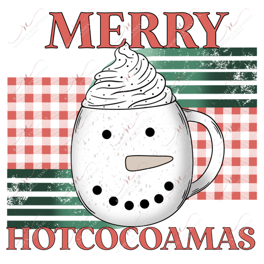 Merry Hotcocoamas - Clear Cast Decal