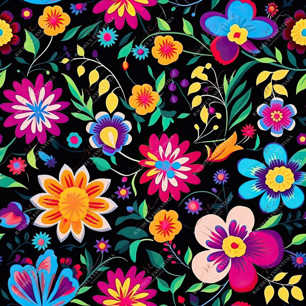 Mexican Floral - Vinyl Wrap Seamless 12/23 Vinyl