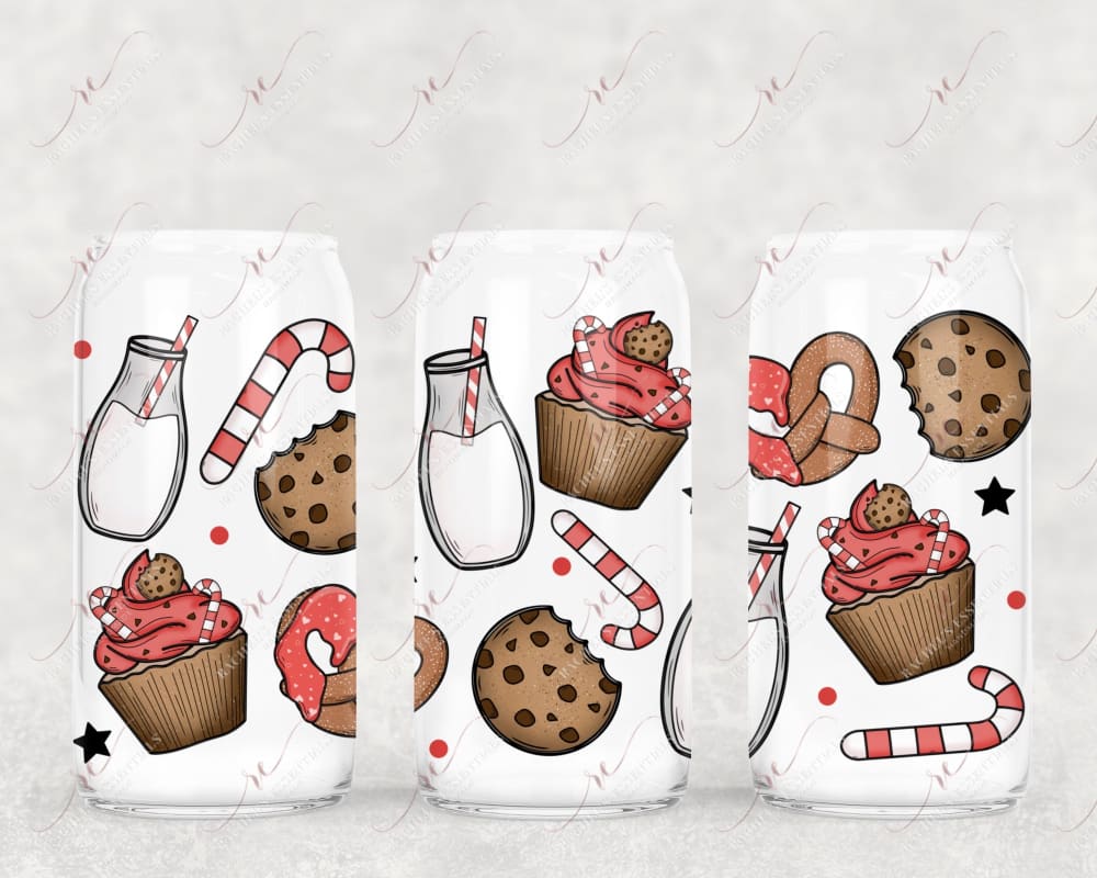 Milk & Cookies 2 - 16Oz Vinyl Libbey Wrap 11/23