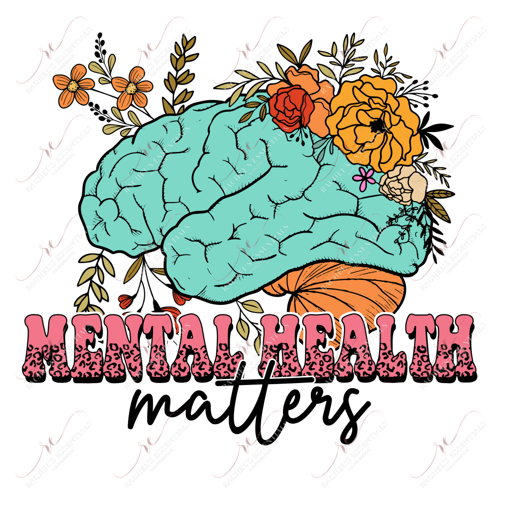 Mind Health Matters - Clear Cast Decal