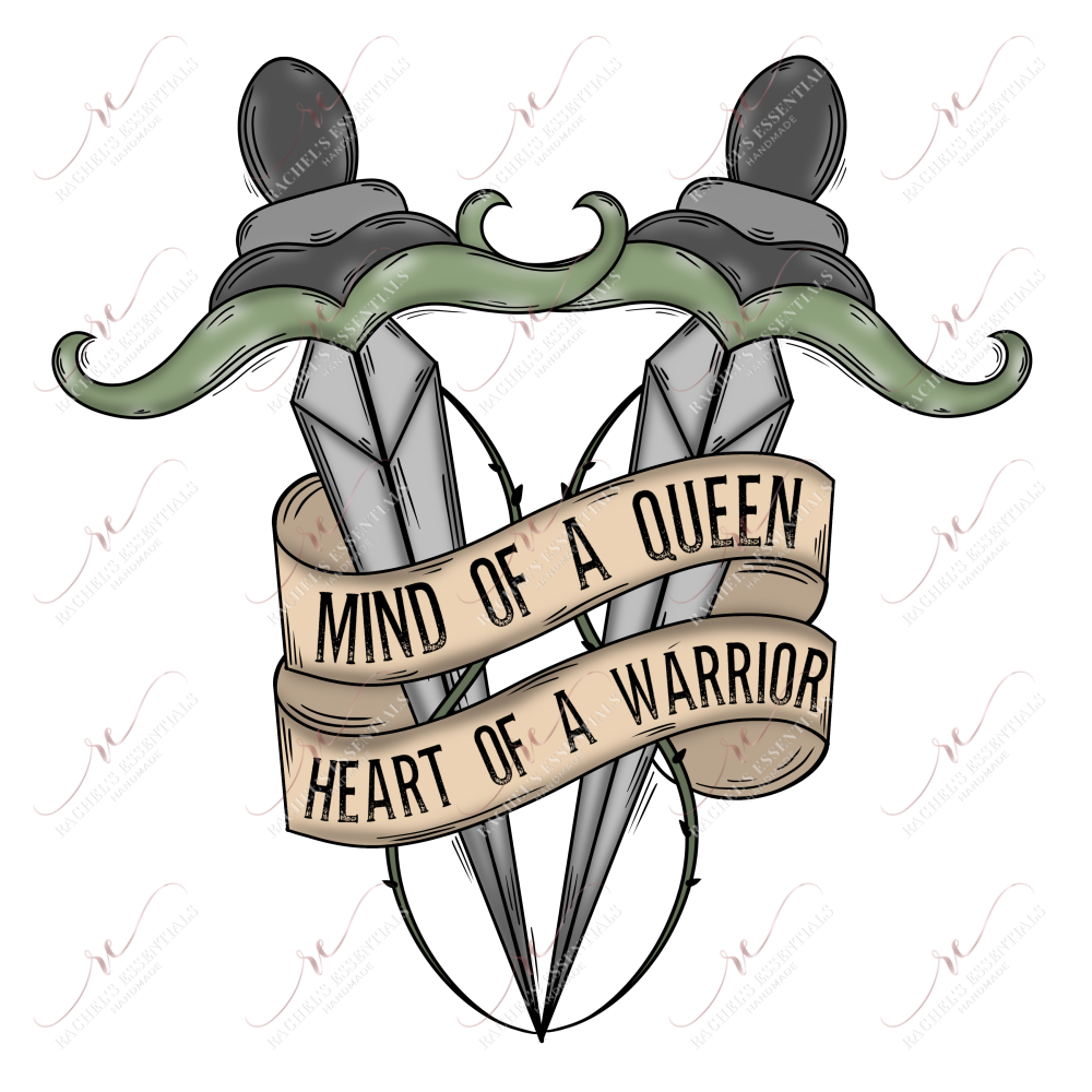 Mind Of A Queen Color - Clear Cast Decal