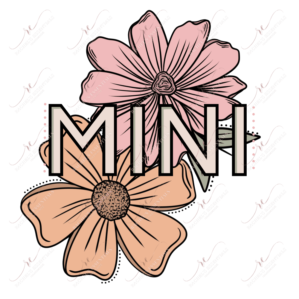 Mini Flowers- Clear Cast Decal