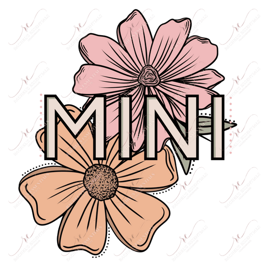 Mini Flowers- Clear Cast Decal