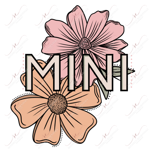 Mini Flowers- Clear Cast Decal