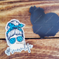  2.99 Mom Life Magnet Blue Leopard freeshipping - Rachel's Essentials