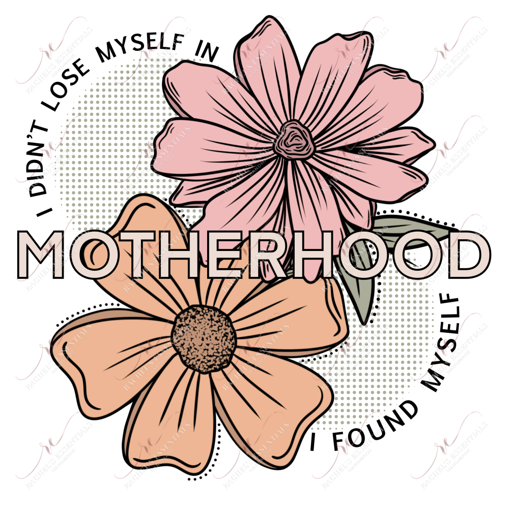 Motherhood Flowers- Clear Cast Decal