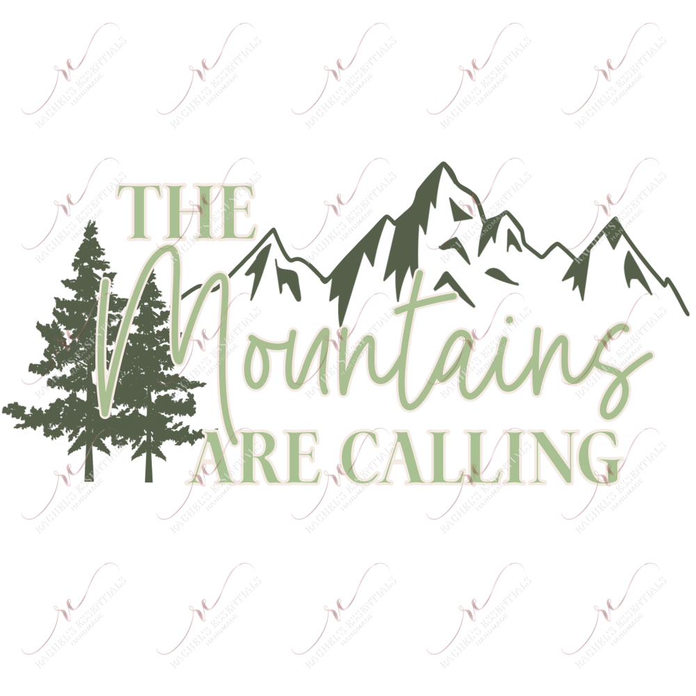 Mountains Are Calling - Clear Cast Decal