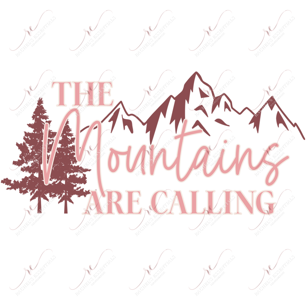 Mountains Are Calling - Clear Cast Decal