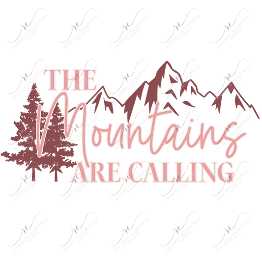 Mountains Are Calling - Clear Cast Decal