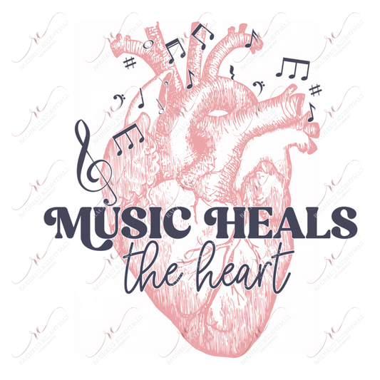 Music Heals - Ready To Press Sublimation Transfer Print Sublimation