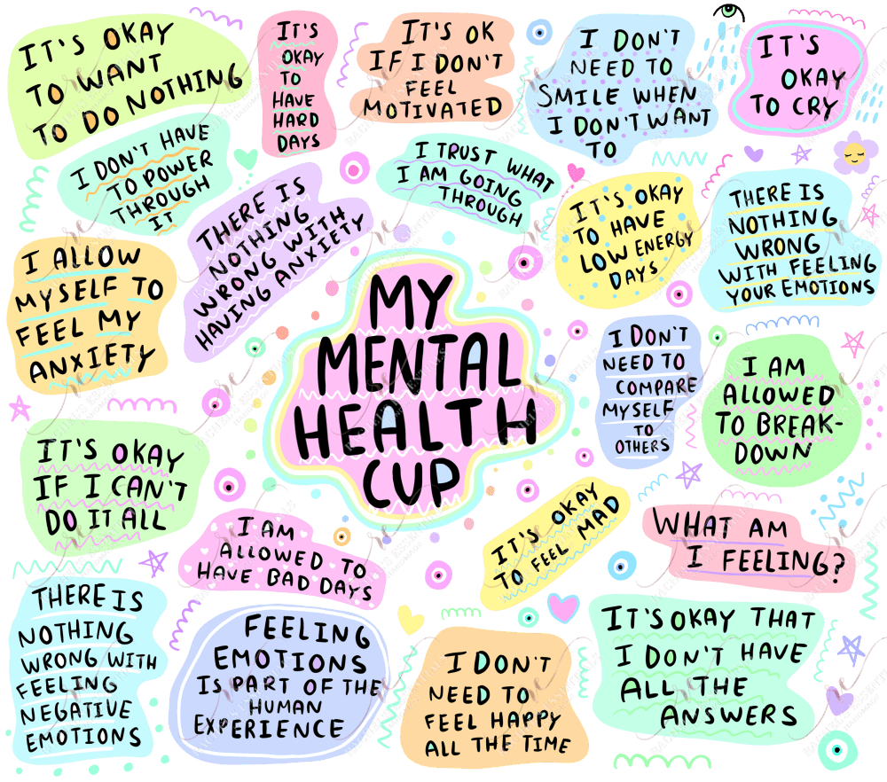 My Mental Health Cup- Vinyl Wrap Vinyl