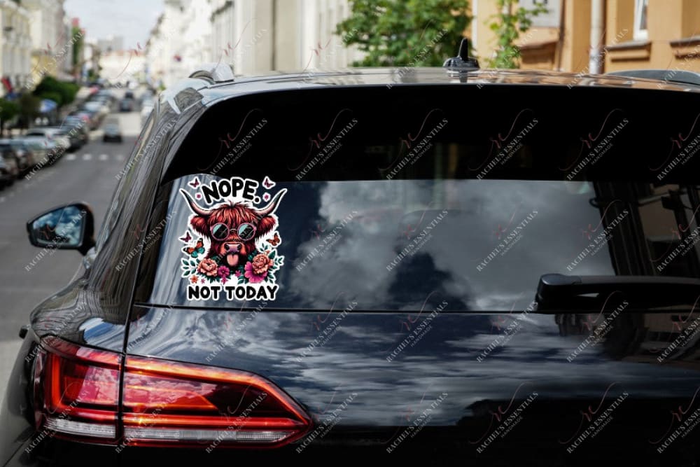 Nope Not Today Decal