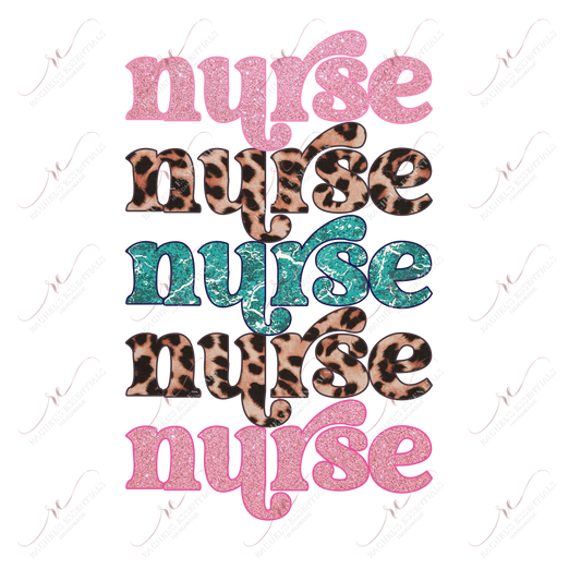 Nurse Repeat - Ready To Press Sublimation Transfer Print Sublimation