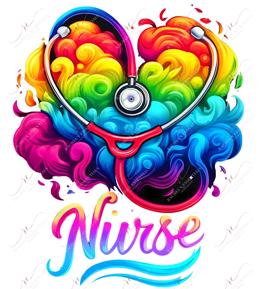 Nurse Vibrant - Ready To Press Sublimation Transfer Print Sublimation