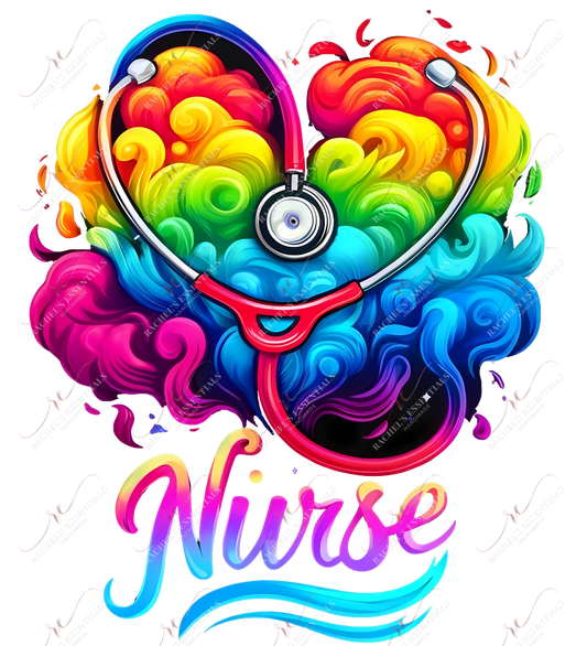 Nurse Vibrant - Ready To Press Sublimation Transfer Print Sublimation