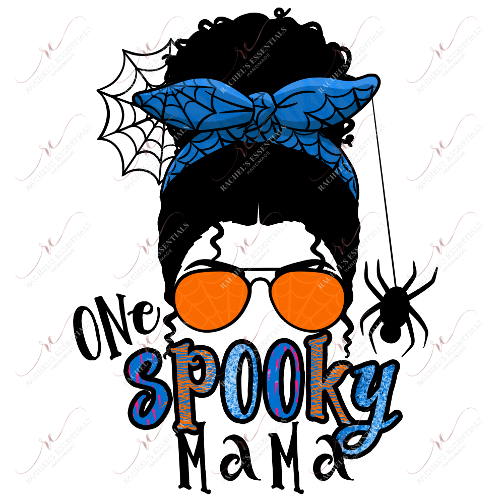 Sublimation 1.99 One spooky mama blue- ready to press sublimation transfer print freeshipping - Rachel's Essentials