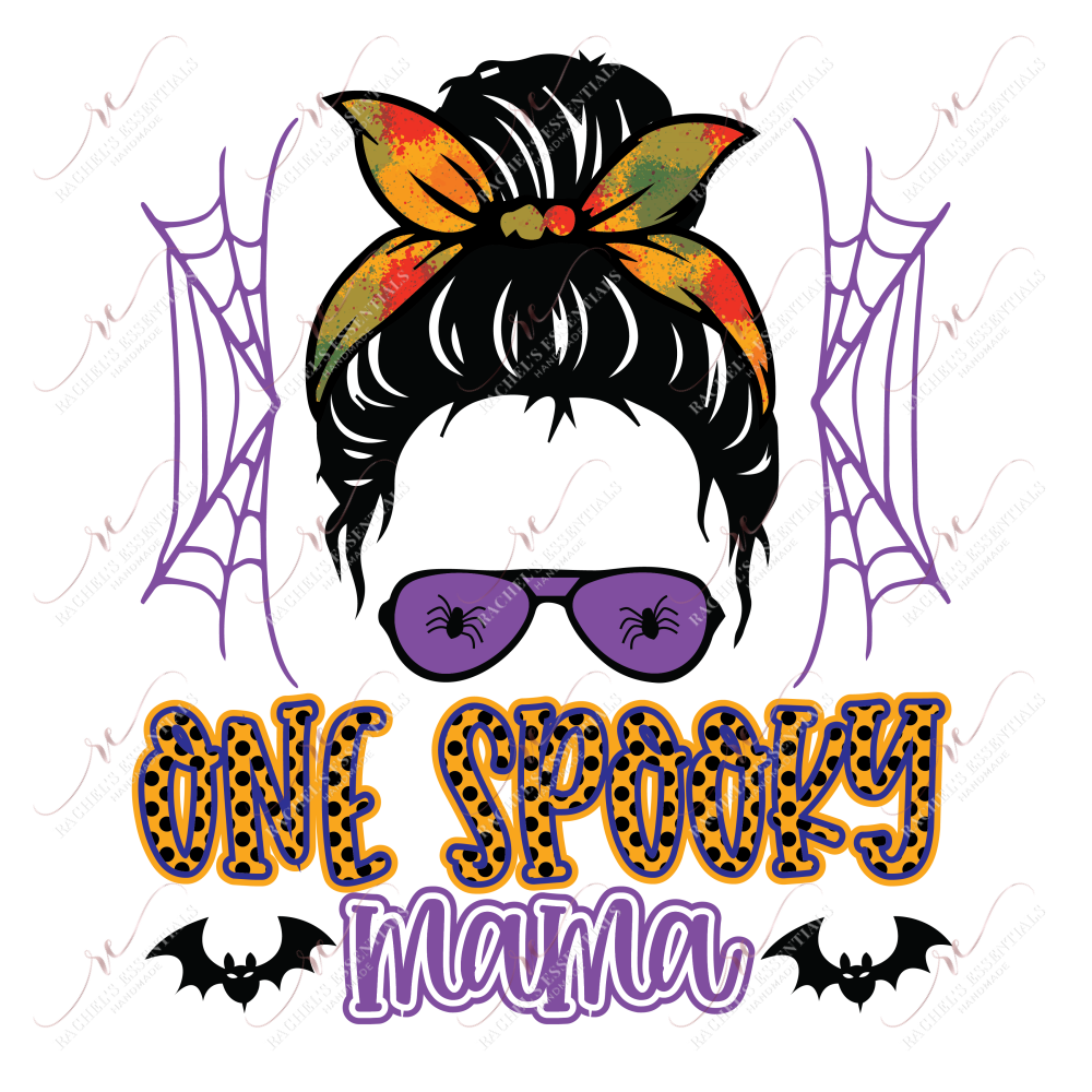 Sublimation 1.99 One spooky mama - ready to press sublimation transfer print freeshipping - Rachel's Essentials