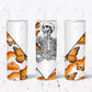 Orange Butterfly Skellie Vsplit- Ready To Press Sublimation Transfer Print Sublimation