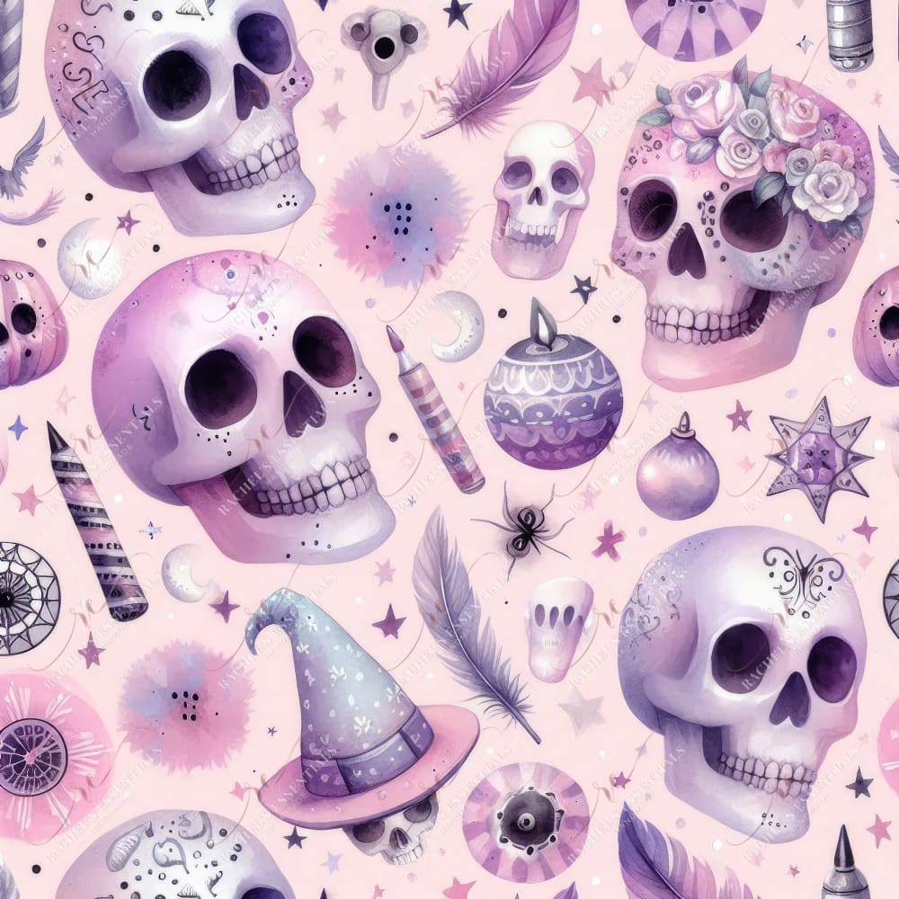 Pastel Halloween 4 - Ready To Press Sublimation Transfer Print Seamless Sublimation