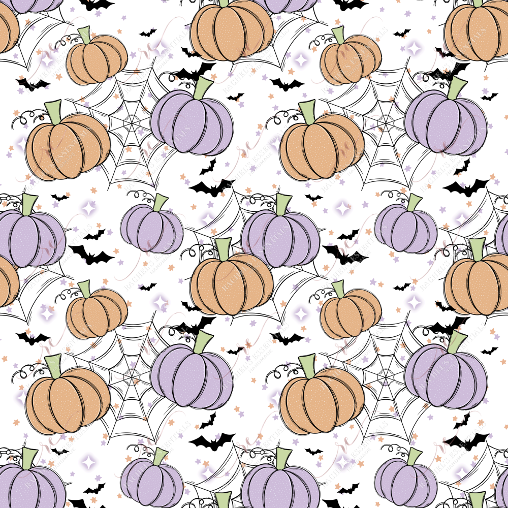 Pastel Pumpkins-Ready To Press Sublimation Transfer Print Sublimation