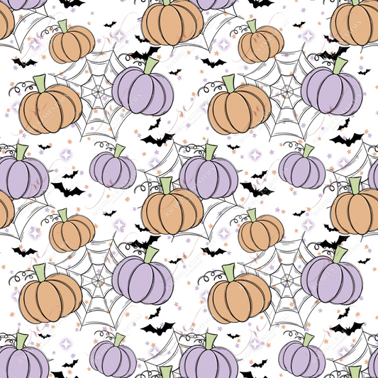 Pastel Pumpkins-Ready To Press Sublimation Transfer Print Sublimation