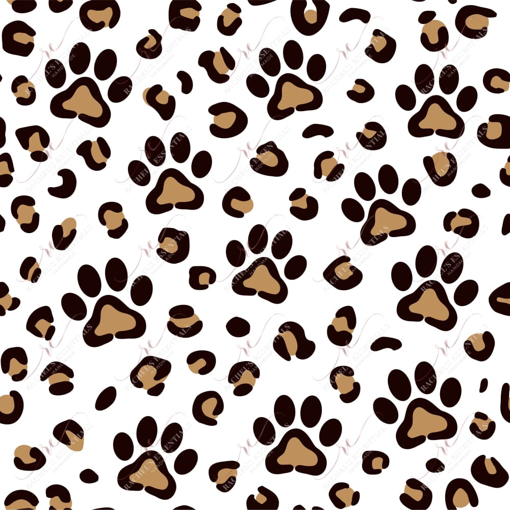 Paw Print Leopard - Vinyl Wrap Vinyl