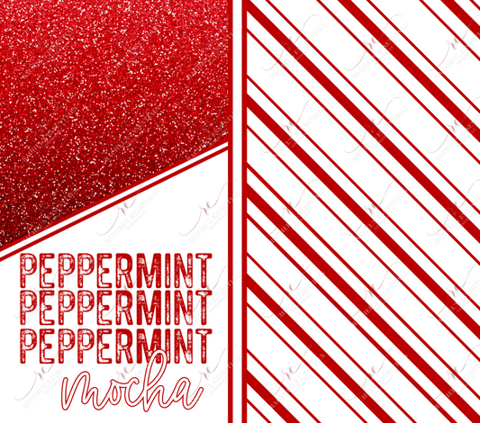 Peppermint Mocha - Ready To Press Sublimation Transfer Print Sublimation