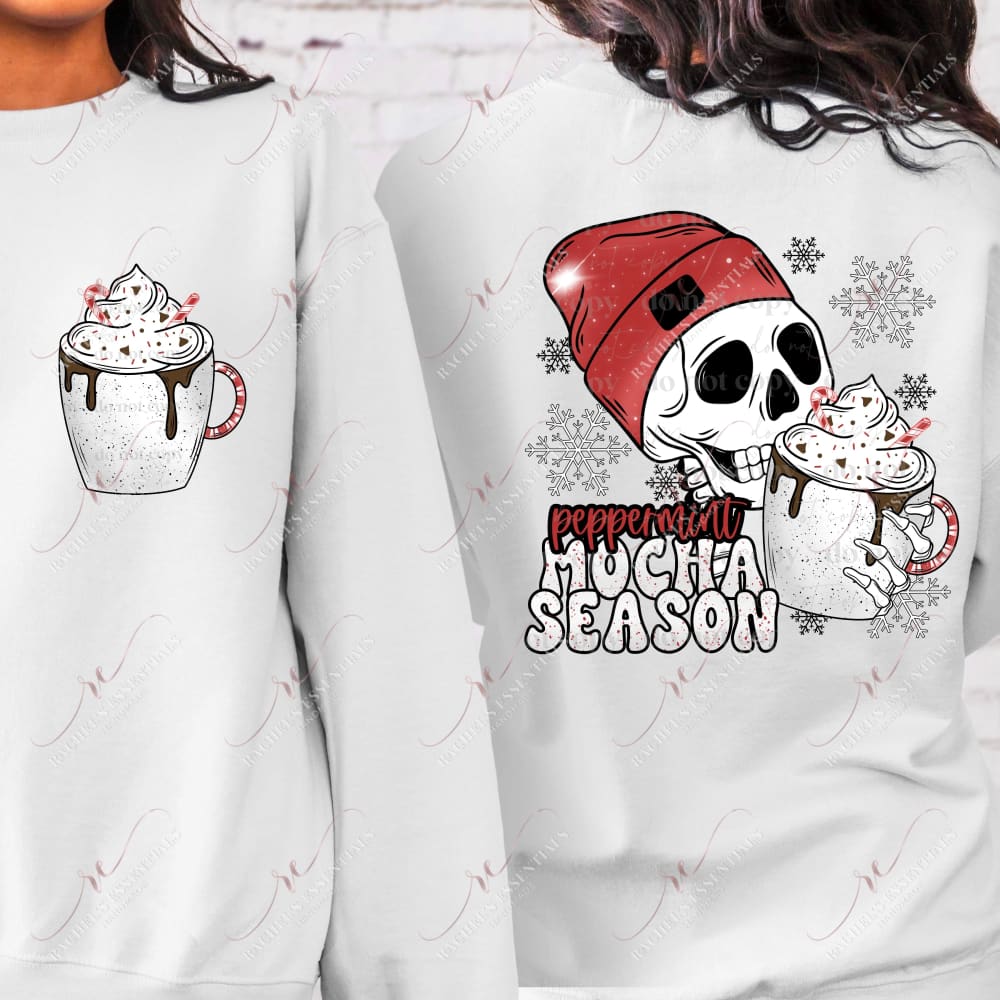 Peppermint Mocha Season - Ready To Press Sublimation Transfer Print 12/23 Sublimation