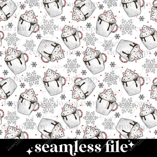 Peppermint Mocha Season - Vinyl Wrap Seamless 12/23 Vinyl