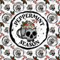 Peppermint Season Logo - Ready To Press Sublimation Transfer Print Sublimation