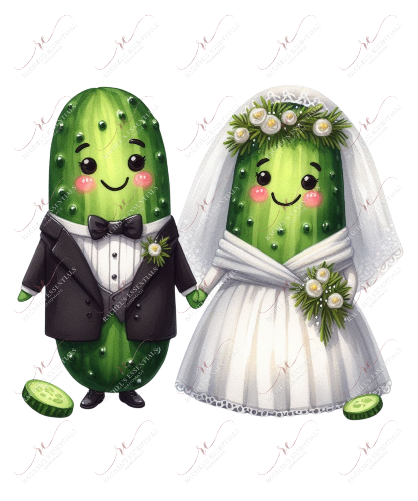 Pickle Bride And Groom - Ready To Press Sublimation Transfer Print Sublimation