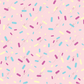 Pink Mixed Sprinkles - Ready To Press Sublimation Transfer Print Sublimation