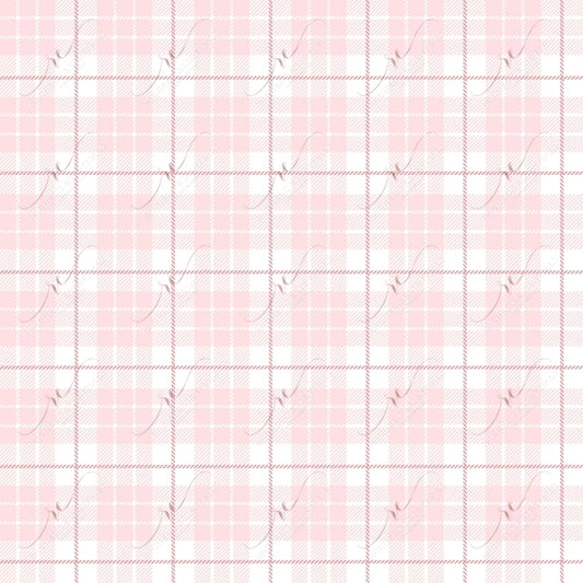 Pink Plaid- Ready To Press Sublimation Transfer Print Sublimation