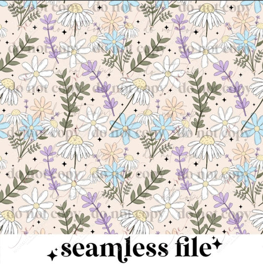 Progress Floral - Ready To Press Sublimation Transfer Print Seamless 12/23 Sublimation