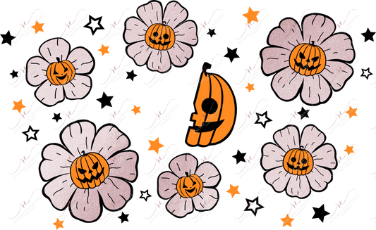 Pumpkin Flowers - Cold Cup Wrap Cold