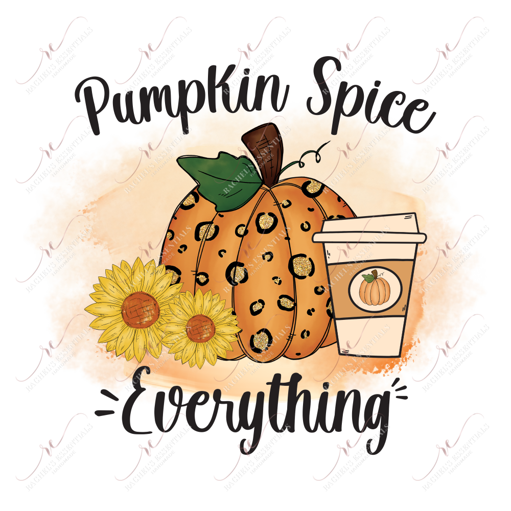 Sublimation 1.99 Pumpkin spice everything - ready to press sublimation transfer print freeshipping - Rachel's Essentials