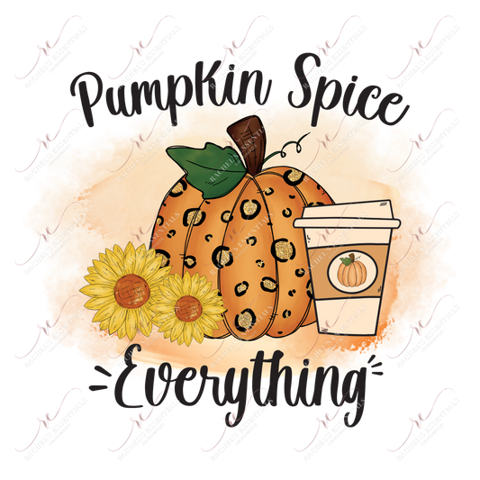 Sublimation 1.99 Pumpkin spice everything - ready to press sublimation transfer print freeshipping - Rachel's Essentials